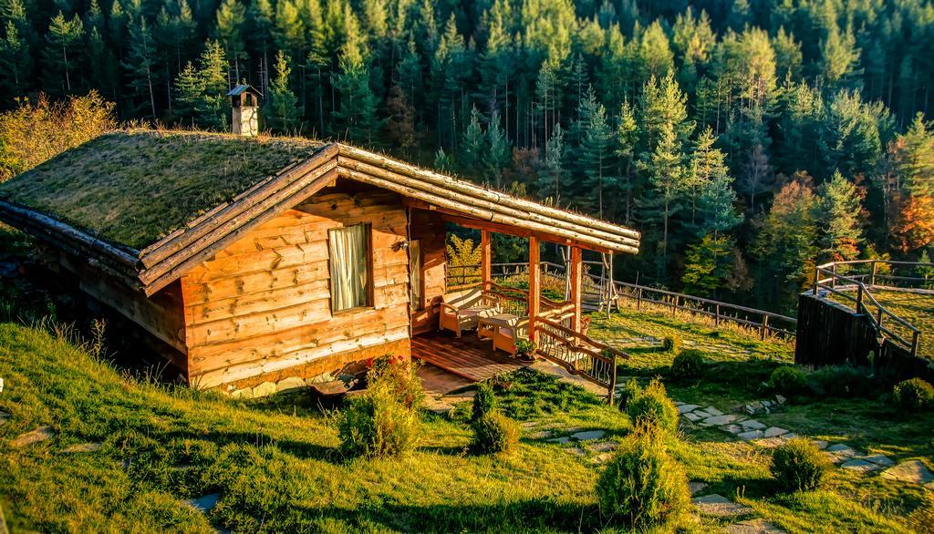 Панорама Хаус Лещен И Еко Къщи Дървена И Землянка 外观 照片